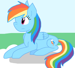 Size: 849x772 | Tagged: safe, artist:cmara, rainbow dash, pegasus, g4, female, solo