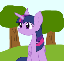 Size: 888x843 | Tagged: safe, artist:cmara, twilight sparkle, alicorn, pony, g4, female, solo, tree, twilight sparkle (alicorn)