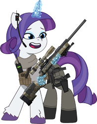 Size: 917x1172 | Tagged: safe, artist:edy_january, artist:prixy05, edit, vector edit, rarity, pony, unicorn, g4, g5, my little pony: tell your tale, armor, beretta m9, body armor, boots, call of duty, call of duty: warzone, clothes, combat knife, g4 to g5, generation leap, gun, handgun, horn, knife, lt.rarity, m24, m24a2 sws, magic, military, military pony, military uniform, pistol, radio, rarity sniper, rifle, scarf, shirt, shoes, simple background, sniper, sniper rifle, soldier, soldier pony, solo, special forces, steyr tmp, submachinegun, tactical, tactical vest, tank top, telekinesis, tmp, transparent background, uniform, united kingdom, vector, vest, weapon