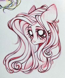 Size: 1722x2048 | Tagged: safe, artist:rozmed, fluttershy, pegasus, pony, g4, female, mare, traditional art