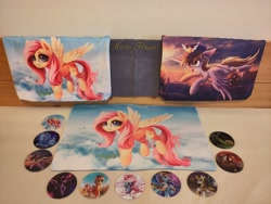 Size: 4000x3000 | Tagged: safe, photographer:moon flower, apple bloom, applejack, derpy hooves, fluttershy, gummy, pinkie pie, princess luna, rainbow dash, rarity, twilight sparkle, alicorn, crocodile, dragon, earth pony, pegasus, pony, unicorn, g4, ambiguous gender, armor, bag, building, canvas bag, cereal, cloud, coaster, commissioner:moon flower, commissioner:xtorbenx, female, flying, food, furry, glass coaster, glowing, glowing horn, hat, horn, house, hug, irl, looking at you, mail, mailmare, mare, merchandise, mountain, mousepad, orb, photo, pirate, royal guard, s1 luna, smiling, smiling at you, snow, spread wings, standing, sword, walking, weapon, wings