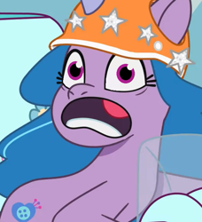 Size: 631x692 | Tagged: safe, edit, edited screencap, screencap, izzy moonbow, pony, unicorn, dumpster diving, g5, my little pony: tell your tale, spoiler:g5, spoiler:my little pony: tell your tale, spoiler:tyts01e13, horn, inverted mouth