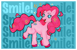Size: 828x535 | Tagged: safe, artist:niniri3, pinkie pie, earth pony, g4, female, smile song, solo