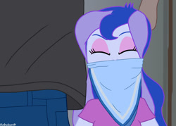 Size: 1058x756 | Tagged: safe, artist:robukun, princess luna, human, equestria girls, g4, bondage, bound and gagged, cloth gag, clothes, cute, damsel in distress, gag, kidnapped, lunabetes, scarf, scarf gag