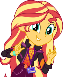 Size: 3000x3628 | Tagged: safe, artist:cloudy glow, sunset shimmer, equestria girls, g4, how to backstage, my little pony equestria girls: better together, simple background, solo, transparent background, vector