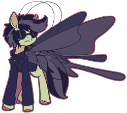 Size: 1121x999 | Tagged: safe, artist:brainiac, oc, oc only, oc:shotglass, breezie, fallout equestria, fallout equestria:all things unequal (pathfinder), female, mare, simple background, solo, transparent background