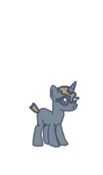 Size: 390x663 | Tagged: artist needed, safe, oc, oc only, unicorn, horn, parent:bright sun, parent:dark moon, simple background, solo, transparent background