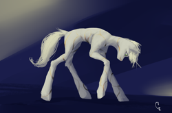 Size: 3960x2615 | Tagged: safe, artist:gemm, oc, oc only, pony, unicorn, abstract background, concave belly, horn, male, stallion, thin