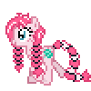 Size: 100x100 | Tagged: oc name needed, safe, oc, oc only, earth pony, pony, animated, braid, braided ponytail, braided tail, desktop ponies, female, mare, pixel art, ponytail, simple background, solo, sprite, tail, teal eyes, transparent background, trotting