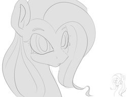 Size: 998x762 | Tagged: safe, artist:heavenless, fluttershy, g4, simple background, sketch, white background