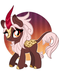 Size: 2156x2605 | Tagged: safe, artist:spookyle, oc, oc only, oc:autumn rain, kirin, cloven hooves, female, looking at you, simple background, solo, transparent background