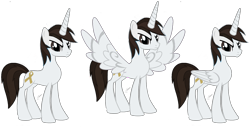 Size: 4080x2080 | Tagged: safe, artist:matthewoc, derpibooru exclusive, oc, oc only, oc:alicorn matthew, alicorn, pony, g4, alicorn oc, autism, autistic, base used, brown eyes, brown mane, brown tail, concave belly, concept, frown, horn, male, original character do not steal, reference, simple background, slender, solo, stallion, standing, tail, thin, transparent background, wings