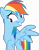 Size: 7478x9482 | Tagged: safe, artist:retroponybro, rainbow dash, pegasus, pony, equestria girls, equestria girls specials, g4, my little pony equestria girls: better together, my little pony equestria girls: spring breakdown, base used, female, mare, one wing out, simple background, smiling, solo, spread wings, standing, transparent background, vector, wings