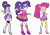 Size: 11817x8374 | Tagged: safe, pinkie pie, rarity, twilight sparkle, human, equestria girls, friendship through the ages, g4, 80s hair, female, new wave pinkie, simple background, transparent background, trio, trio female