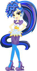 Size: 7949x15099 | Tagged: safe, artist:sugar-loop, edit, vector edit, sapphire shores, human, equestria girls, g4, simple background, solo, transparent background, vector