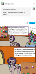 Size: 1036x2125 | Tagged: safe, artist:ask-luciavampire, oc, pegasus, pony, undead, unicorn, vampire, vampony, ask, horn, potion, tumblr