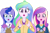 Size: 3856x2520 | Tagged: safe, edit, edited screencap, editor:homersimpson1983, screencap, dean cadance, princess cadance, princess celestia, princess luna, principal celestia, vice principal luna, equestria girls, g4, my little pony equestria girls: friendship games, background removed, female, not a vector, simple background, transparent background