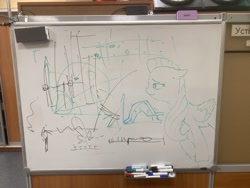 Size: 1210x908 | Tagged: safe, fluttershy, pony, g4, irl, photo, solo, traditional art, whiteboard