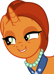 Size: 3000x4148 | Tagged: safe, artist:cloudy glow, stellar flare, pony, unicorn, g4, the parent map, .ai available, female, grin, high res, horn, jewelry, mare, necklace, pearl necklace, simple background, smiling, solo, transparent background, vector