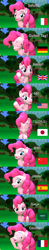 Size: 1920x9720 | Tagged: safe, artist:red4567, pinkie pie, earth pony, g4, 3d, arabic, asterix, asterix and obelix, bowing, british, chinese, comic, english, flag, fourth wall, french, german, hello, italian, japanese, multilanguage, reference, saudi arabia, source filmmaker, spain, spanish, the twelve tasks of asterix, united kingdom, united states
