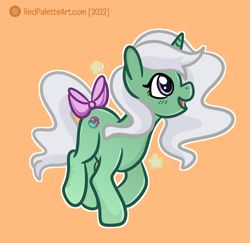 Size: 908x881 | Tagged: safe, artist:redpalette, star hopper, unicorn, g1, cute, female, horn, mare, simple background, smiling, space