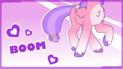 Size: 1280x720 | Tagged: safe, artist:sekuponi, oc, oc only, oc:blush rush, pegasus, pony, :3, :p, animated, banana, bed, bedroom eyes, blushing, butt, butt fluff, cheek fluff, chest fluff, cute, dancing, eyes closed, featureless crotch, female, fluffy, food, heart, hoof hold, kicking, leg fluff, looking at you, lying down, mare, mouth hold, music, nom, ocbetes, on back, on side, one eye closed, pillow, plot, plushie, prone, raised hoof, raised leg, seductive pose, sitting, smiling, solo, sound, spread legs, spread wings, spreading, sultry pose, teddy bear, text, tongue out, underhoof, unshorn fetlocks, vengaboys, video, webm, wing fluff, wings, wink