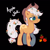 Size: 4073x4096 | Tagged: safe, artist:mirtash, applejack, earth pony, pony, g4, absurd resolution, alternate color palette, alternate design, alternate hair color, alternate universe, applejack's cutie mark, black background, coat markings, cowboy hat, crossed hooves, female, flower, flower in hair, freckles, hat, lidded eyes, mare, name, simple background, smiling, solo, stetson, text