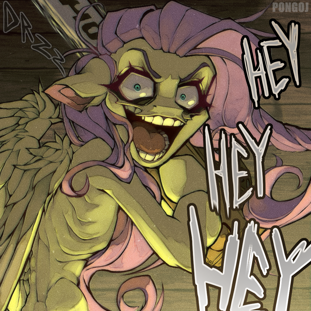 Fluttershed #3330676 - safe, artist:pongoj, fluttershy, pegasus, pony, .mov, shed ...