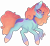 Size: 3620x3304 | Tagged: safe, artist:trashpanda czar, oc, oc only, oc:estelle morningstar, body markings, chest fluff, concave belly, ear fluff, female, gradient mane, looking at you, mare, poofy hair, poofy mane, simple background, smiling, transparent background