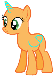 Size: 386x546 | Tagged: safe, artist:frozengembases, oc, oc only, alicorn, pony, g4, bald, base, blank flank, female, mare, no freckles, simple background, smiling, solo, white background