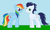 Size: 1196x712 | Tagged: safe, artist:marybethemberjoy49-1, rainbow dash, soarin', pegasus, pony, g4, duo, female, male, mare, stallion