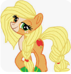 Size: 142x148 | Tagged: artist needed, source needed, safe, applejack, earth pony, pony, g4, applejack (g5 concept leak), base used, blaze (coat marking), coat markings, eyebrows, facial markings, female, freckles, g5 concept leak style, g5 concept leaks, hooves, looking at you, markings, picture for breezies, raised hoof, smiling, smiling at you, solo, unshorn fetlocks