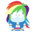 Size: 1175x1135 | Tagged: safe, rainbow dash, human, equestria girls, g4, female, simple background, solo, south park, style emulation, transparent background