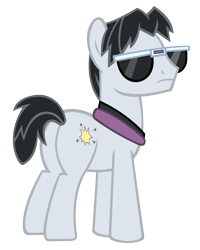 Size: 4000x5000 | Tagged: safe, artist:sofunnyguy, withers, earth pony, pony, butt, henchmen, male, plot, simple background, solo, stallion, sunglasses, transparent background, vector