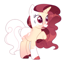 Size: 2497x2266 | Tagged: safe, artist:lilywolfpie, oc, oc only, pony, unicorn, female, horn, mare, simple background, solo, transparent background