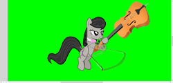 Size: 1554x748 | Tagged: safe, artist:alethila, octavia melody, fighting is magic, fighting is magic aurora, g4, adobe flash, animated, green background, simple background
