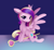 Size: 2828x2616 | Tagged: safe, artist:dusthiel, princess cadance, alicorn, pony, g4, chest fluff, eyebrows, female, floppy ears, horn, kneeling, lidded eyes, looking at you, mare, round belly, scepter, smiling, smiling at you, solo, spread wings, wings