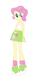 Size: 193x379 | Tagged: safe, fluttershy, human, equestria girls, g4, butterfly hairpin, butterscotch, clothes, cute, equestria guys, eyeshadow, makeup, male, pants, rule 63, shirt, shoes, socks, solo