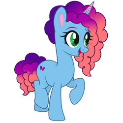 Size: 3600x3600 | Tagged: safe, artist:ramixe dash, misty brightdawn, pony, unicorn, g4, g5, base used, colored horn, female, g5 to g4, generation leap, horn, mare, rebirth misty, simple background, solo, transparent background