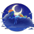 Size: 1000x1000 | Tagged: safe, artist:julieee3e, rainbow dash, pegasus, pony, cloud, fanart, moon, night, on a cloud, onomatopoeia, sky, sleeping, sleeping on a cloud, solo, sound effects, stars, zzz