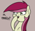 Size: 2048x1796 | Tagged: safe, artist:ewoudcponies, roseluck, earth pony, pony, g4, brown background, female, simple background, solo