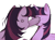 Size: 2048x1522 | Tagged: safe, artist:halo12zero, mean twilight sparkle, twilight sparkle, alicorn, pony, g4, abuse, clone, cross-popping veins, duality, duo, duo female, emanata, evil clone, female, folded wings, horn, impacted face, mare, punch, simple background, twilight sparkle (alicorn), twilybuse, twolight, violence, white background, wings