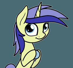 Size: 2048x1907 | Tagged: safe, artist:ewoudcponies, electric sky, pony, unicorn, g4, blue background, horn, lightbulb, male, simple background, solo