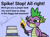 Size: 2048x1532 | Tagged: safe, artist:ewoudcponies, spike, dragon, g4, book, duo, fangs, fire, implied twilight sparkle, male, offscreen character, simple background, smiling, smirk, solo, text