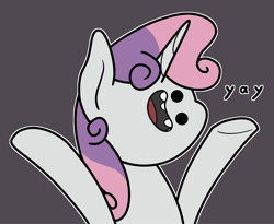 Size: 2048x1676 | Tagged: safe, artist:ewoudcponies, sweetie belle, pony, unicorn, g4, female, gray background, horn, simple background, solo