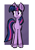 Size: 631x893 | Tagged: safe, artist:daze, twilight sparkle, pony, unicorn, g4, cute, dithering, ear fluff, eyebrows, eyebrows visible through hair, female, front view, horn, mare, pixel-crisp art, solo, twiabetes, unicorn twilight, unshorn fetlocks