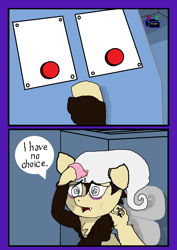 Size: 1500x2117 | Tagged: safe, artist:atomgatherer, oc, oc:atomtehtraveller, earth pony, caption, fake cutie mark, image macro, solo, text