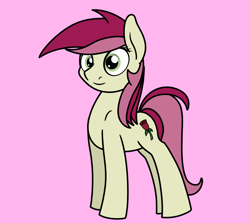 Size: 2048x1824 | Tagged: safe, artist:ewoudcponies, roseluck, earth pony, pony, g4, female, pink background, simple background, solo