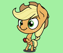 Size: 2048x1723 | Tagged: safe, artist:ewoudcponies, applejack, earth pony, pony, g4, female, green background, simple background, solo