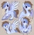 Size: 3252x3408 | Tagged: safe, artist:syrupyyy, oc, oc only, oc:djthed, pegasus, :t, abstract background, big eyes, blue coat, blushing, chest fluff, coat markings, colored eartips, colored hooves, colored pinnae, colored wings, colored wingtips, emanata, eyebrows, gradient legs, hair over one eye, high res, hooves together, long mane, long mane male, long tail, looking back, male, partially open wings, pegasus oc, profile, purple blush, raised eyebrow, raised hoof, sheepish grin, smiling, socks (coat markings), spread wings, stallion, standing, tail, two toned mane, two toned tail, two toned wings, unshorn fetlocks, wings